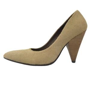 Bacio 61 Carino Calf Hair Heels Brown Cone Stacked Heel Retro Pumps Slip On 8